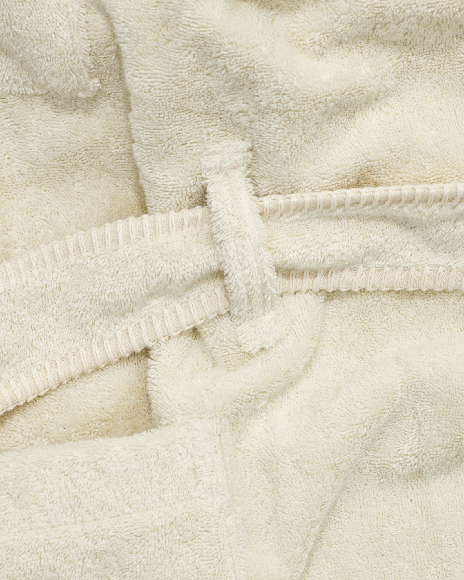 kvadrat raf simons whipstitch bathrobe off white