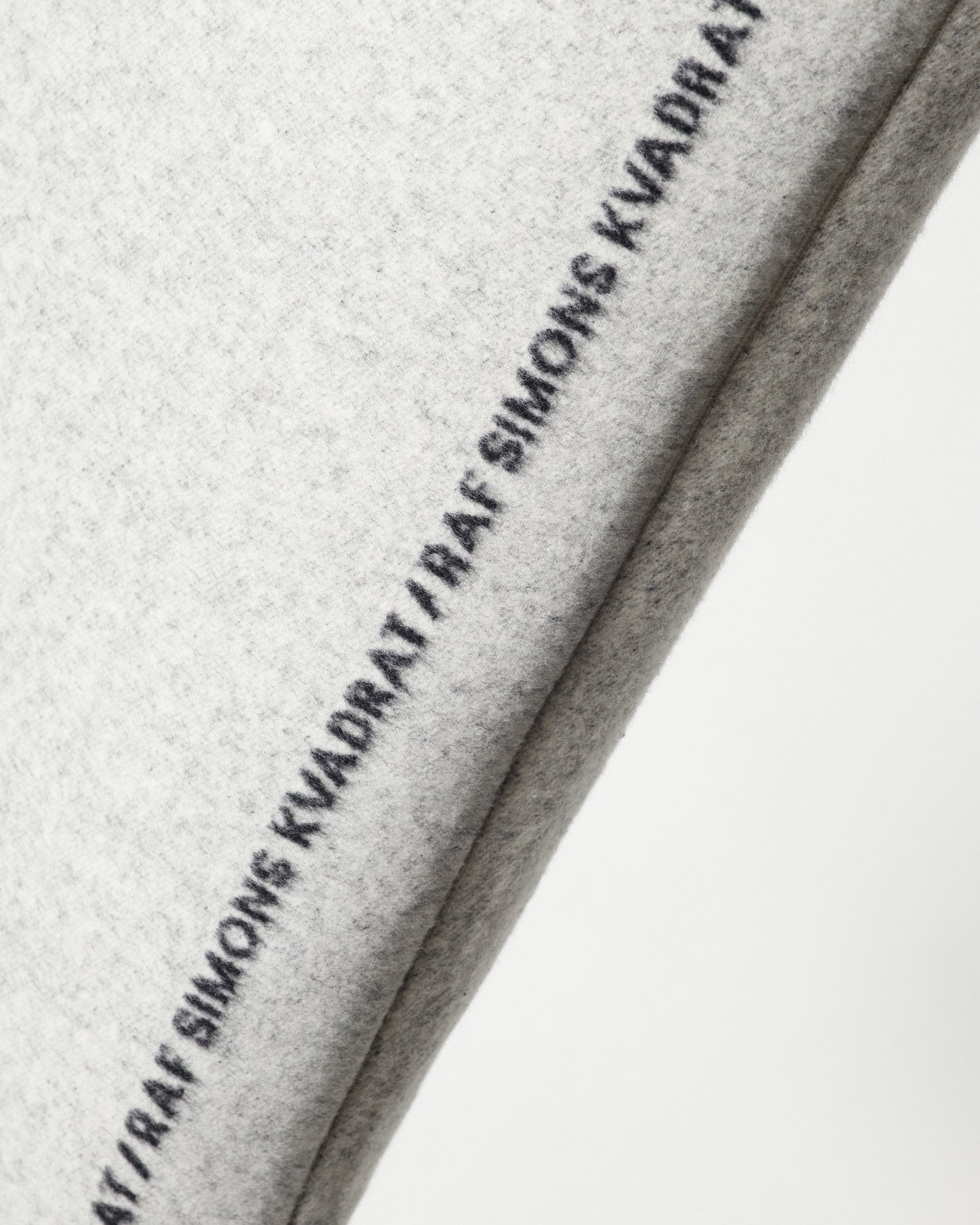 kvadrat raf simons double face wool cushion off white