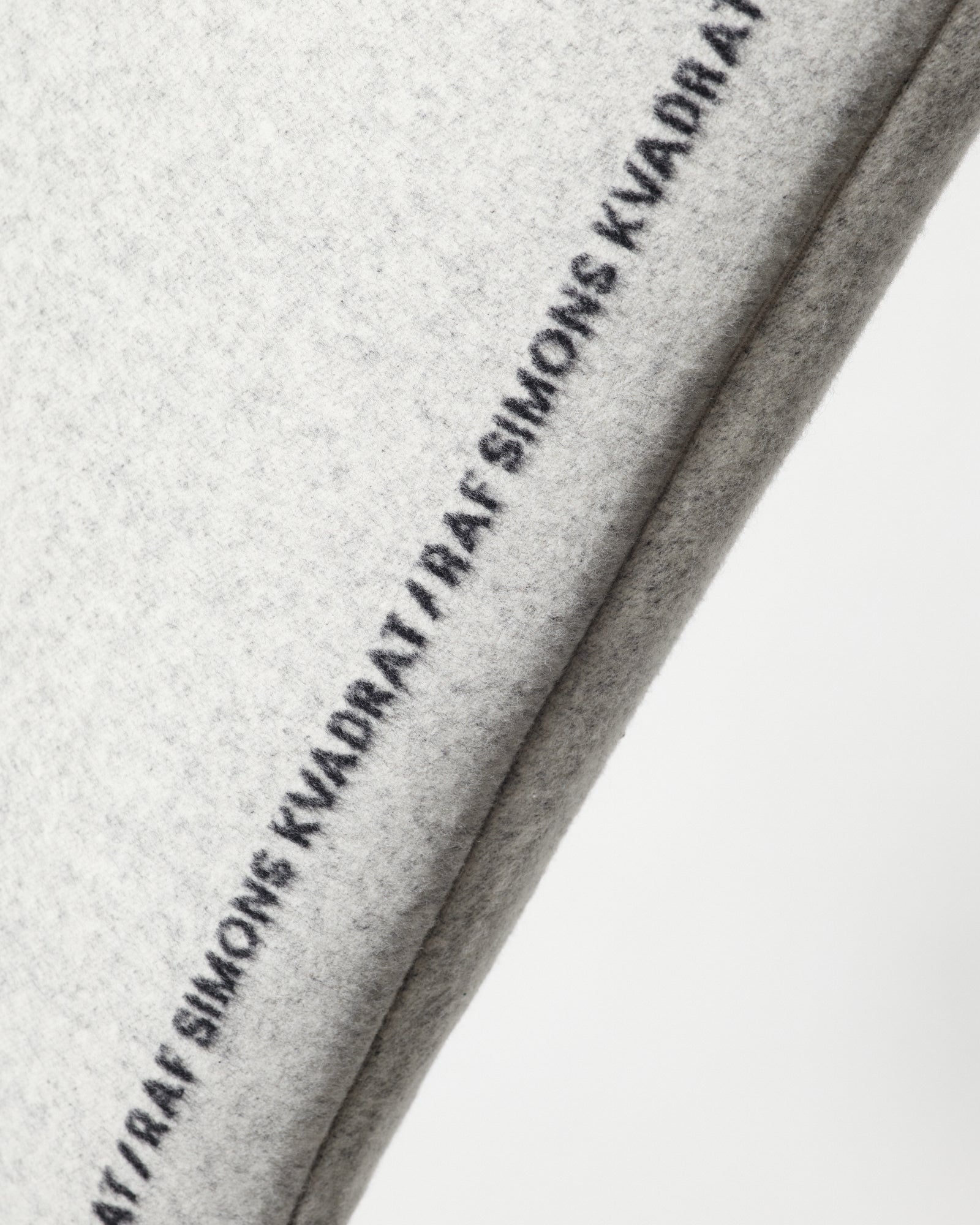 kvadrat raf simons double face wool cushion off white