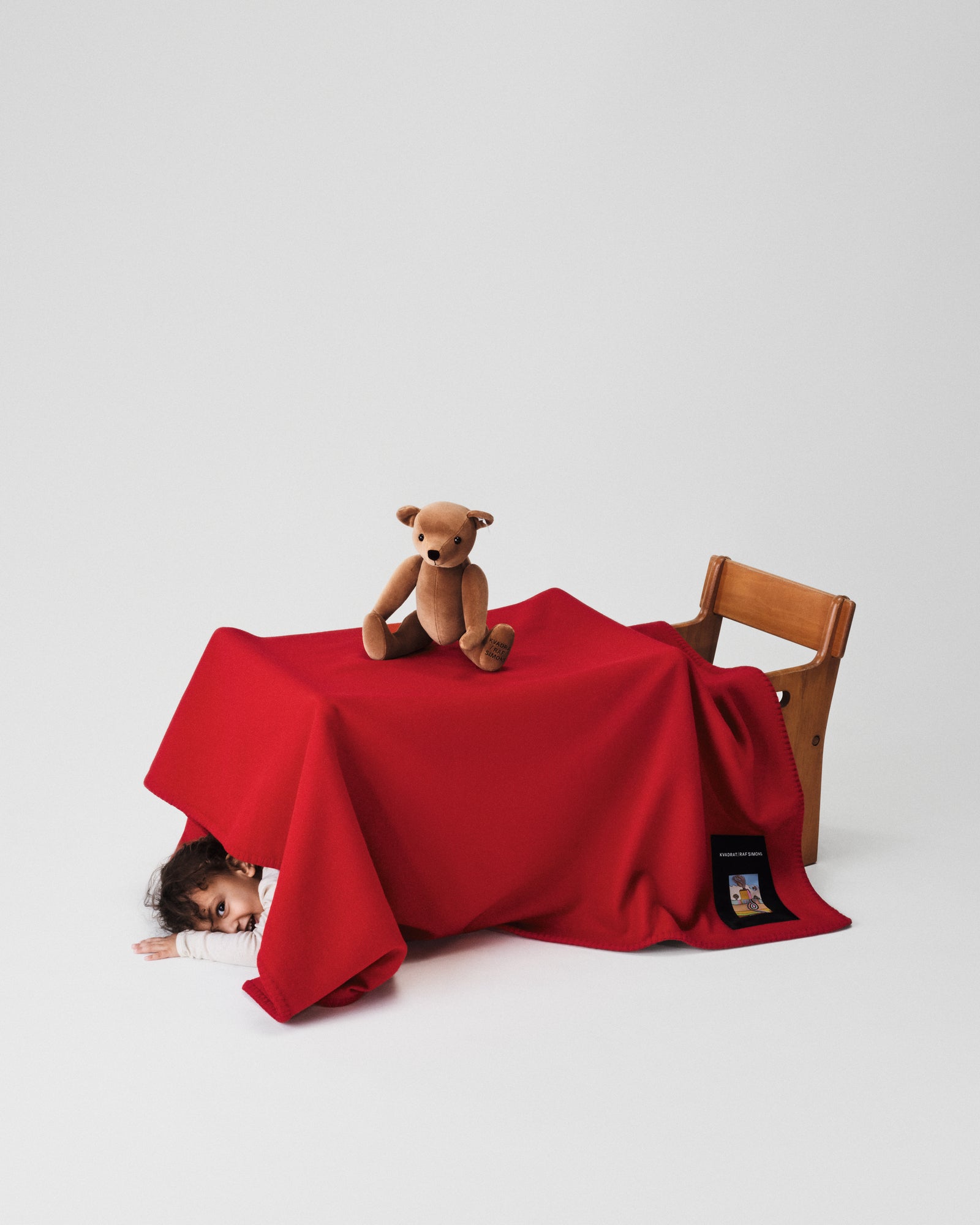 Wool Whipstitch Blanket | Vermillion Red