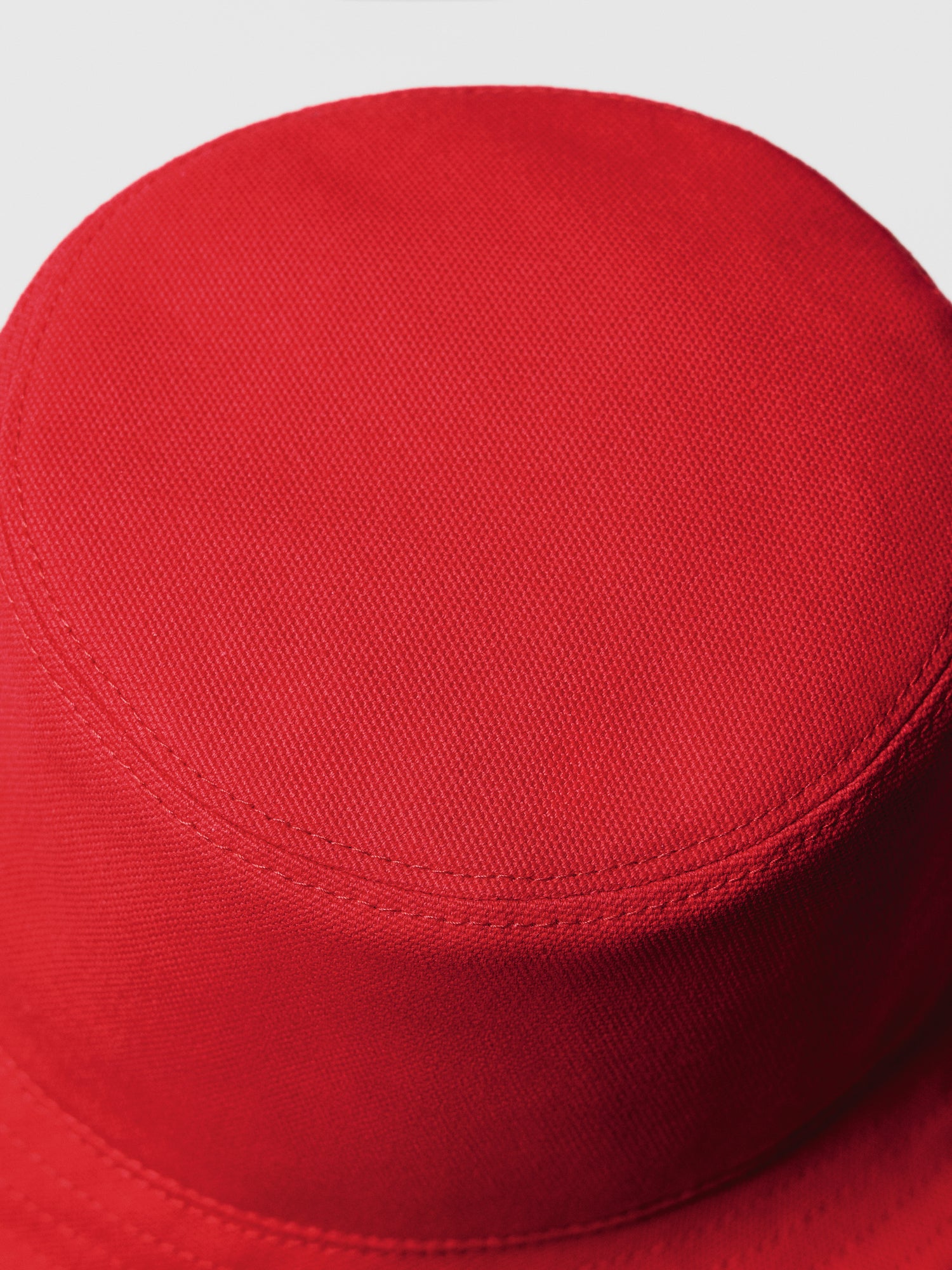 Kvadrat Raf Simons Kids Collection Cotton Bucket Hat in Vermillion Red