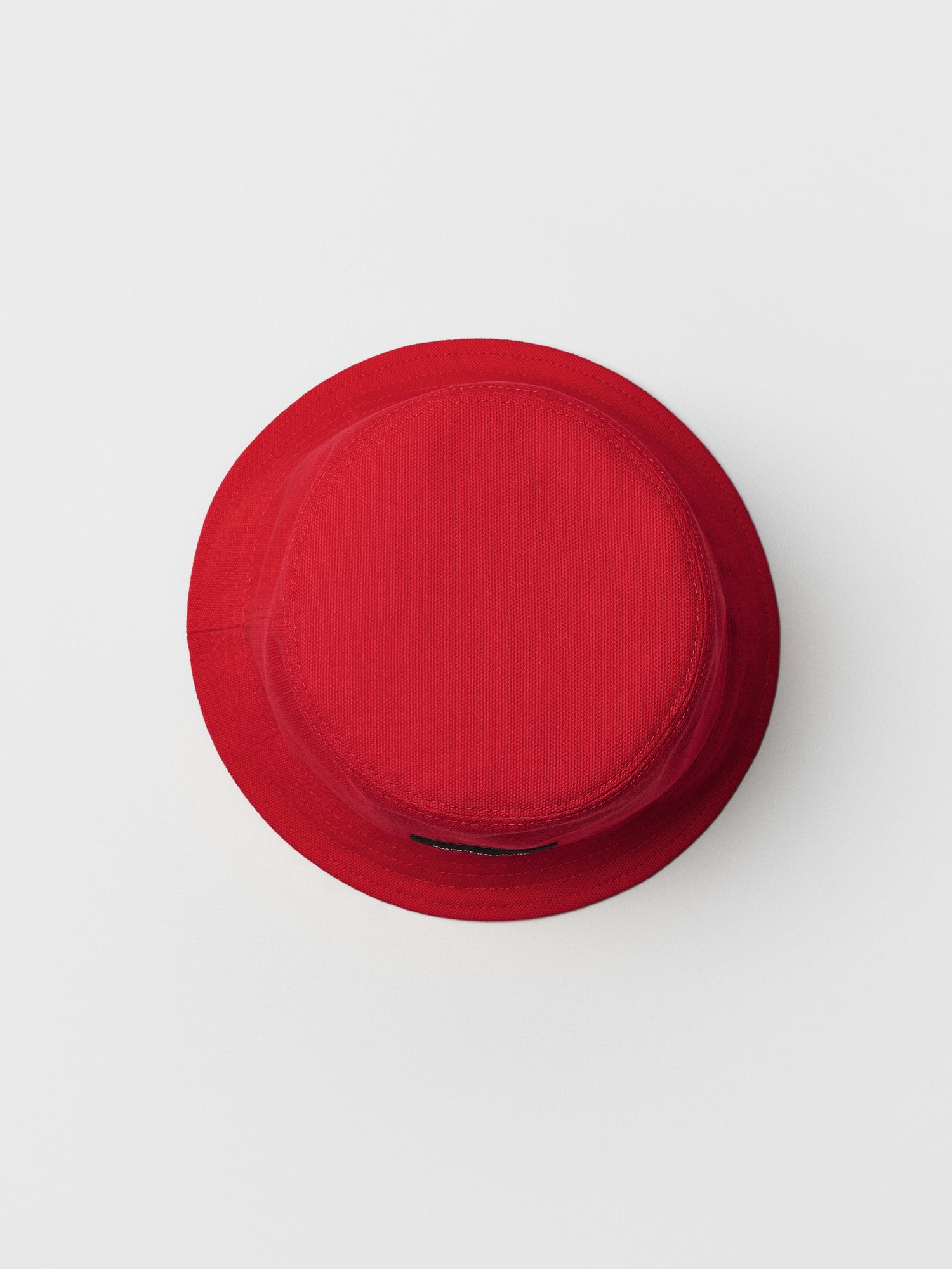 Kvadrat Raf Simons Kids Collection Cotton Bucket Hat in Vermillion Red