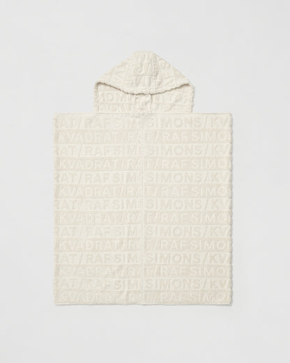 Cotton Jacquard Hooded Towel | Off White