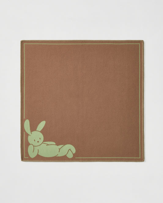 Wool Jacquard Blanket | Desert Sand / Jade