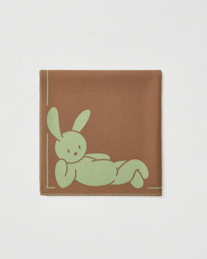 Wool Jacquard Blanket | Desert Sand / Jade