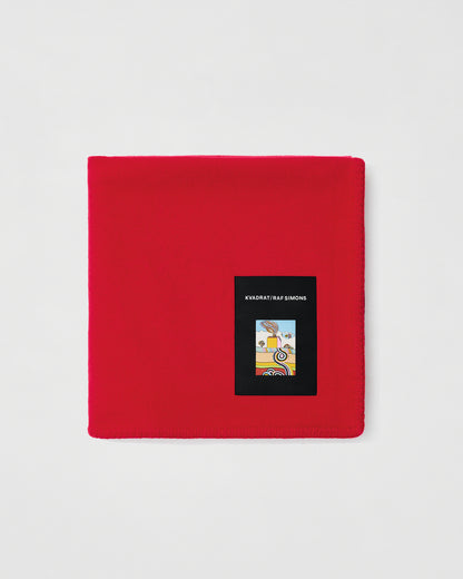 Wool Whipstitch Blanket | Vermillion Red