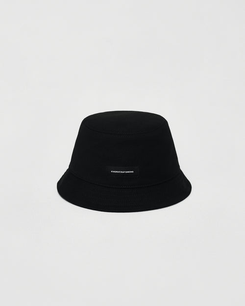 Kvadrat Raf Simons Kids Collection Cotton Bucket Hat in Raven Black