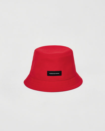 Cotton Bucket Hat | Vermillion Red