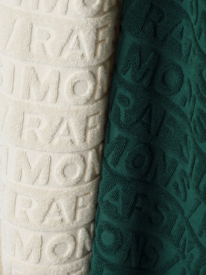 Cotton Jacquard Hooded Towel | Off White