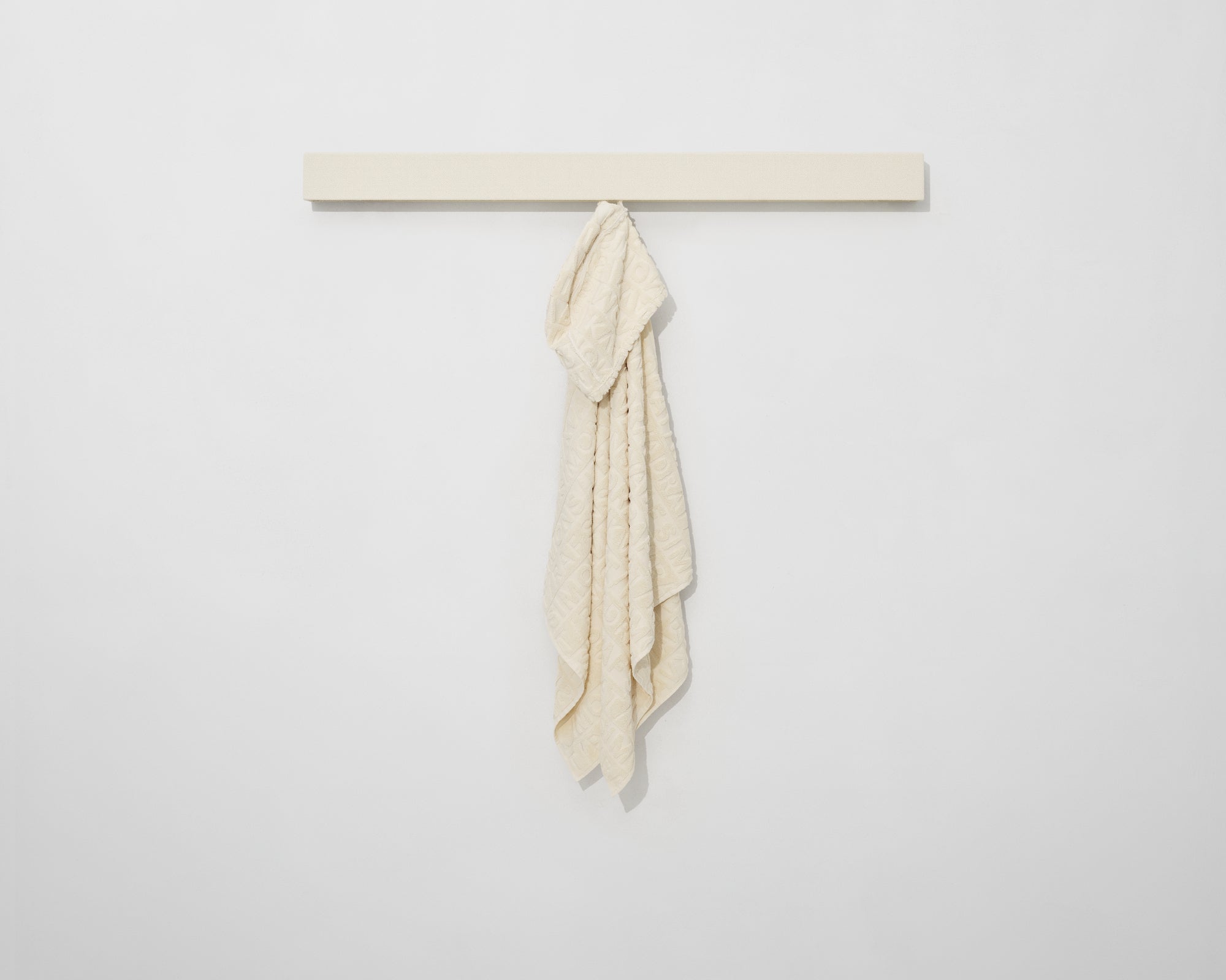 Cotton Jacquard Hooded Towel | Off White