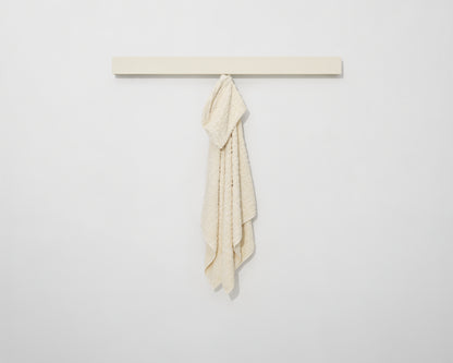Cotton Jacquard Hooded Towel | Off White