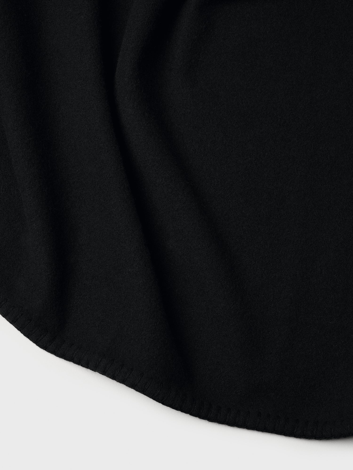 Kvadrat Raf Simons Kids Collection Wool Whipstitch Blanket in Raven Black