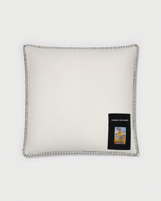 kvadrat raf simons lambswool cushion off white