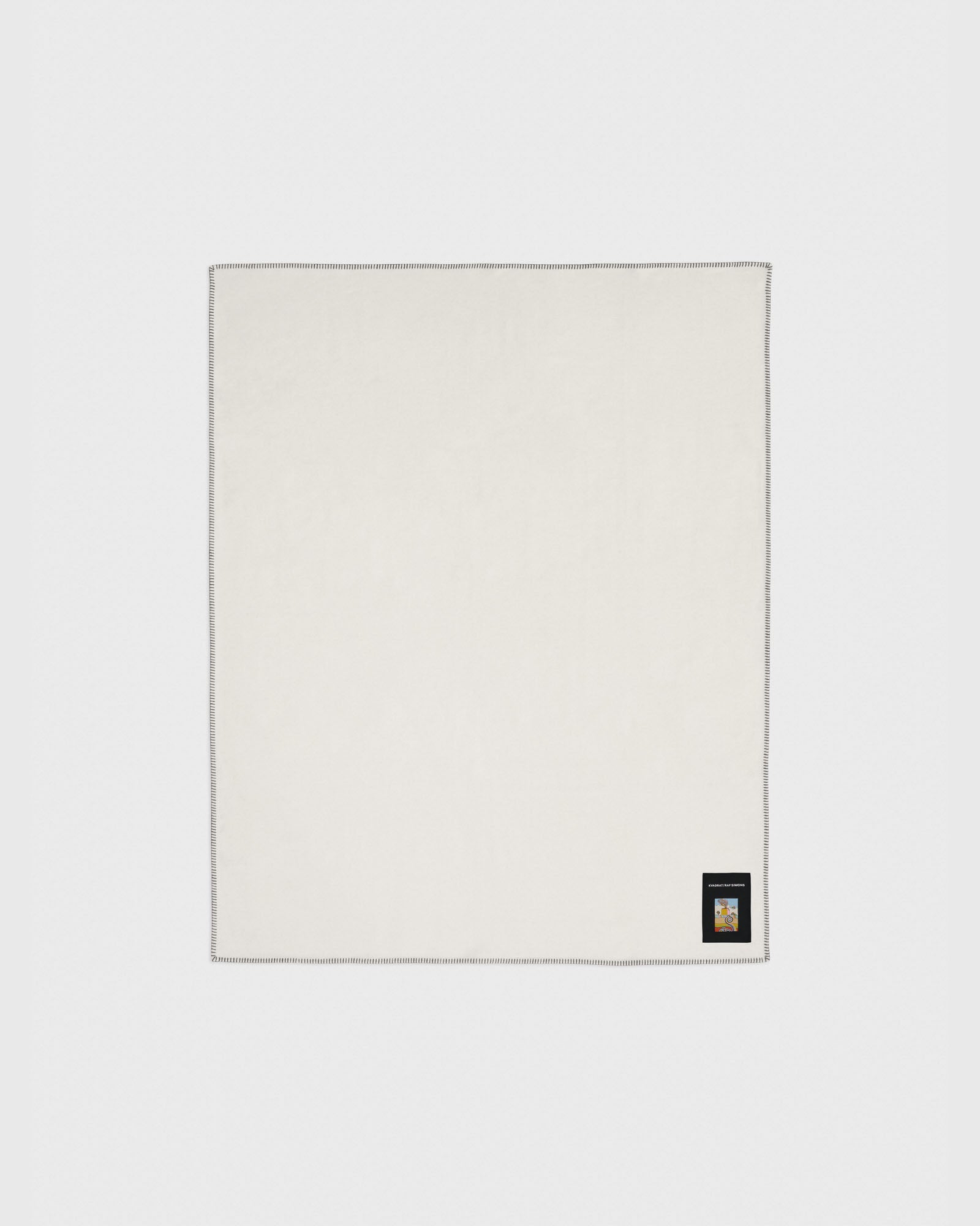 kvadrat raf simons lambswool throw off white 