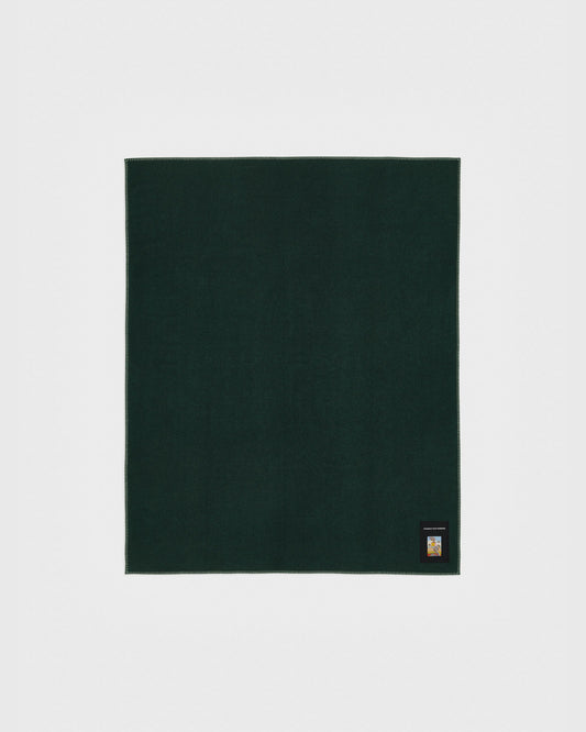kvadrat raf simons lambswool throw dark green