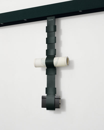 kvadrat raf simons leather magazine strap black