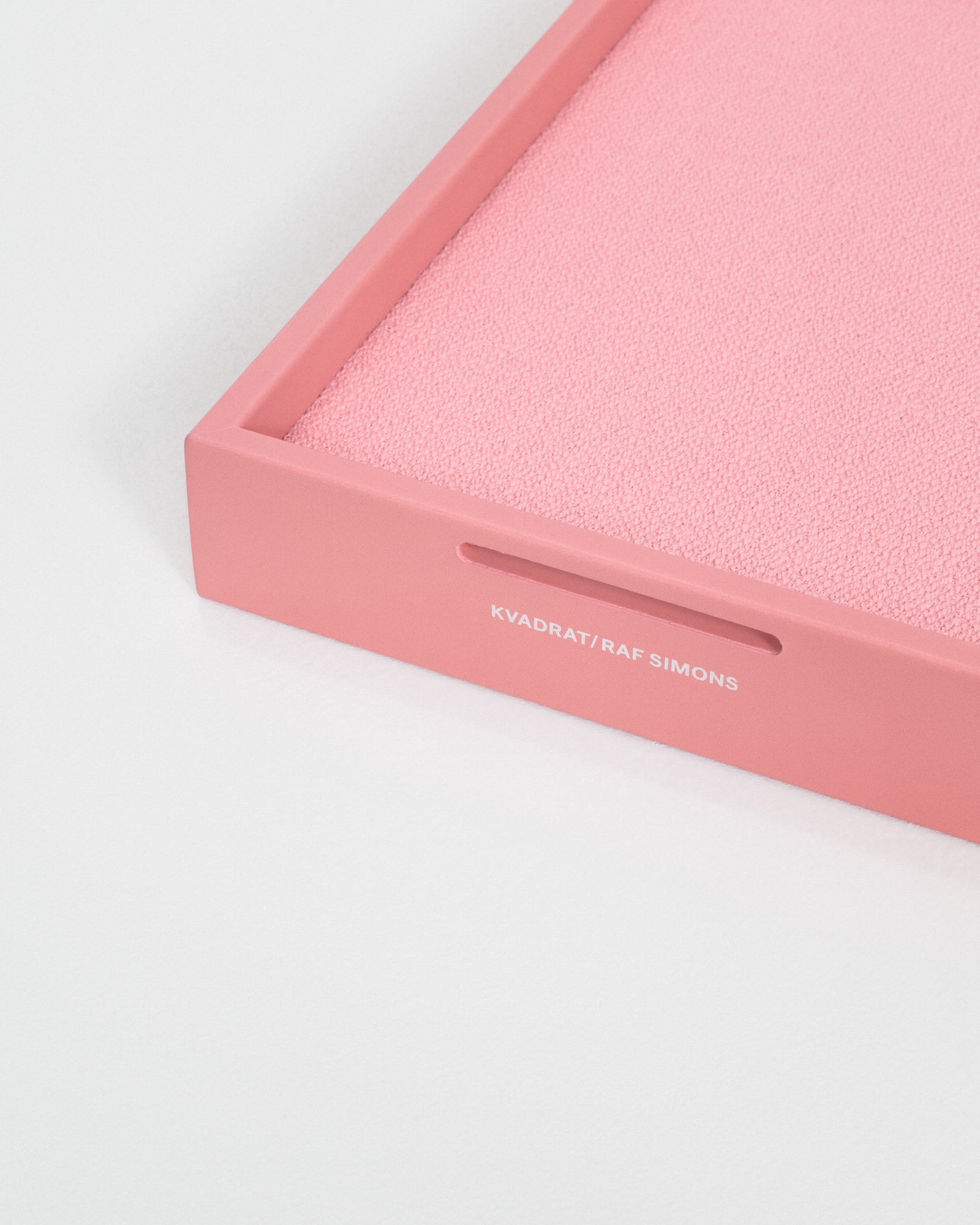 Kvadrat Raf Simons Leather Mirror Tray in Pink