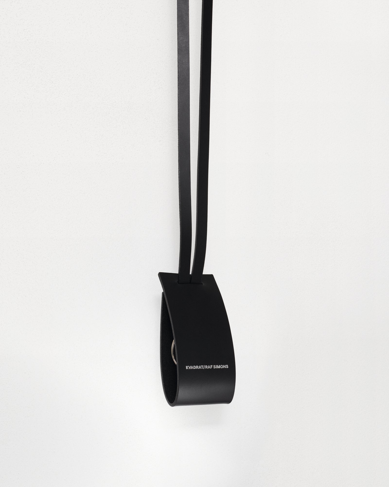 kvadrat raf simons leather key chain black