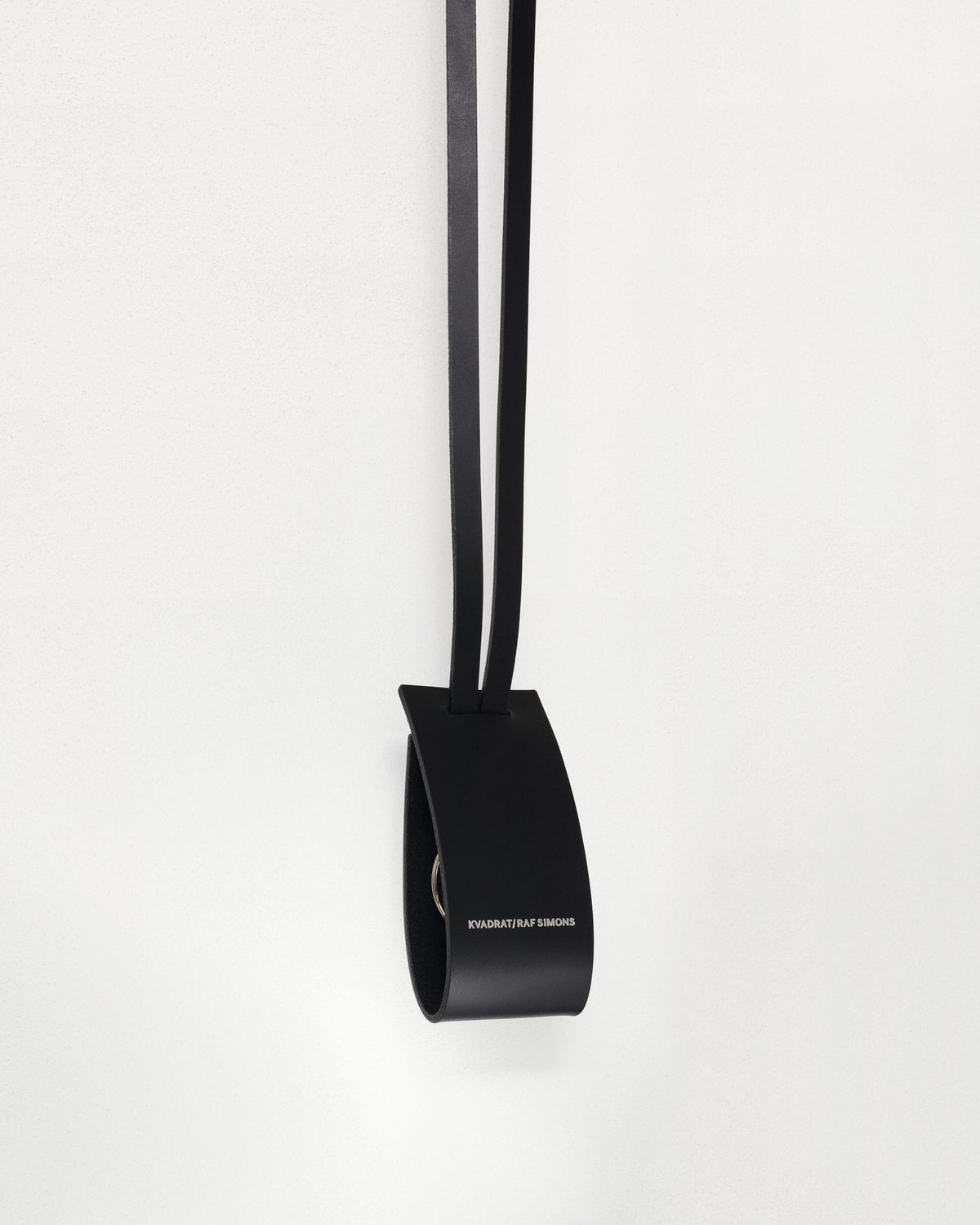 kvadrat raf simons leather key chain black