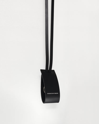 kvadrat raf simons leather key chain black
