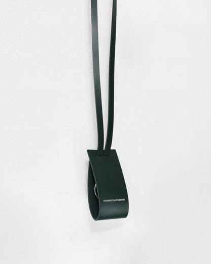 kvadrat raf simons leather key chain dark green