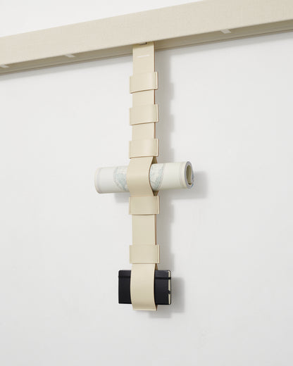 kvadrat raf simons leather magazine strap off white