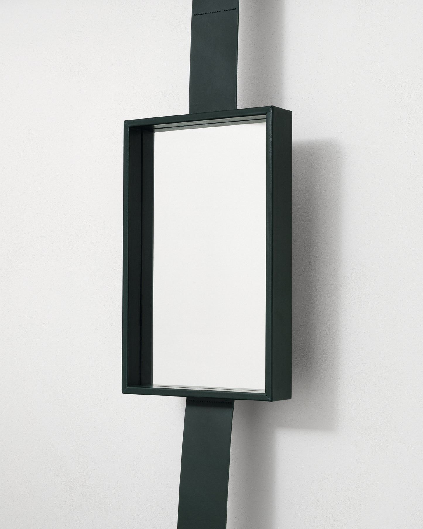 kvadrat raf simons leather mirrortray dark green