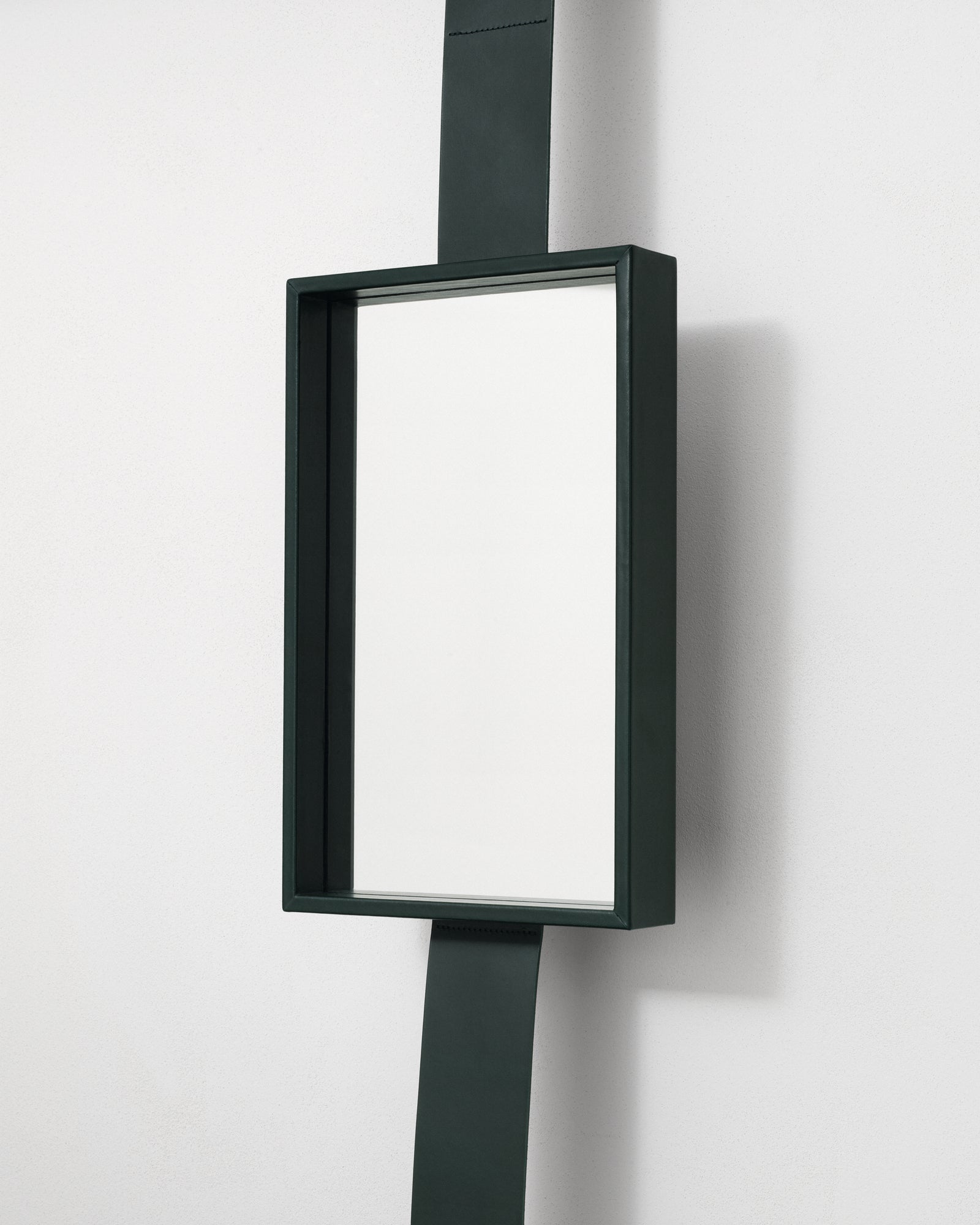 kvadrat raf simons leather mirrortray dark green