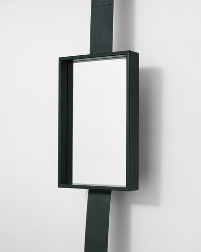 kvadrat raf simons leather mirrortray dark green