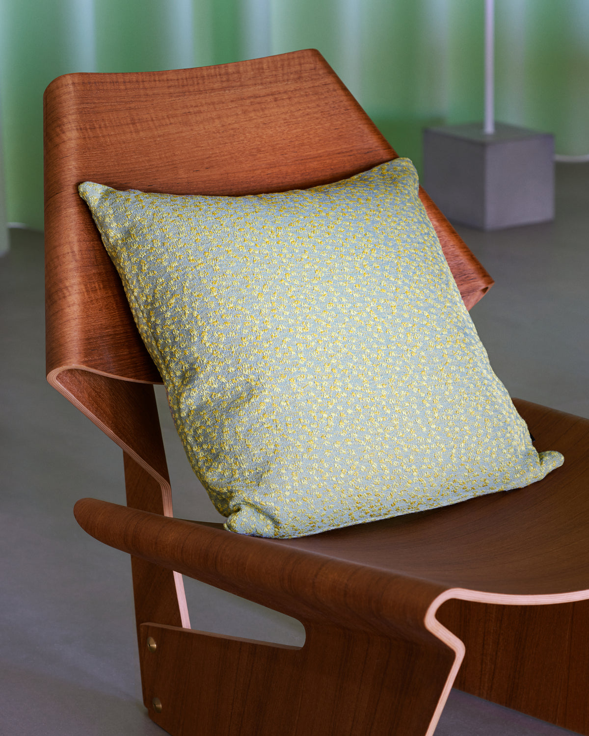 Kvadrat Raf Simons Cushion. Ria Yellow cushion.