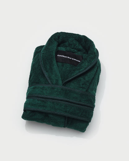 kvadrat raf simons whipstitch bathrobe dark green
