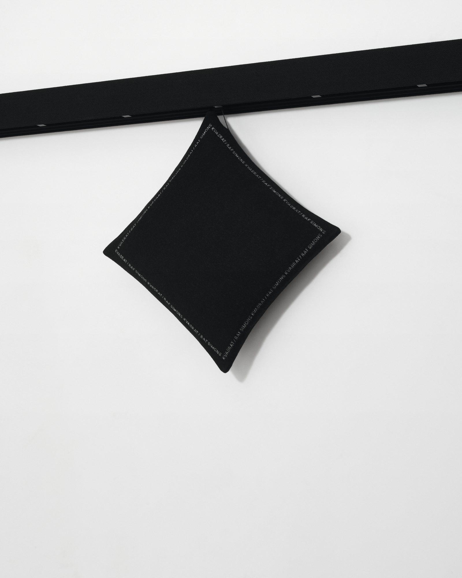 kvadrat raf simons double face wool cushion black