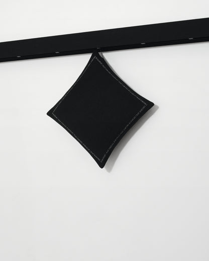 kvadrat raf simons double face wool cushion black