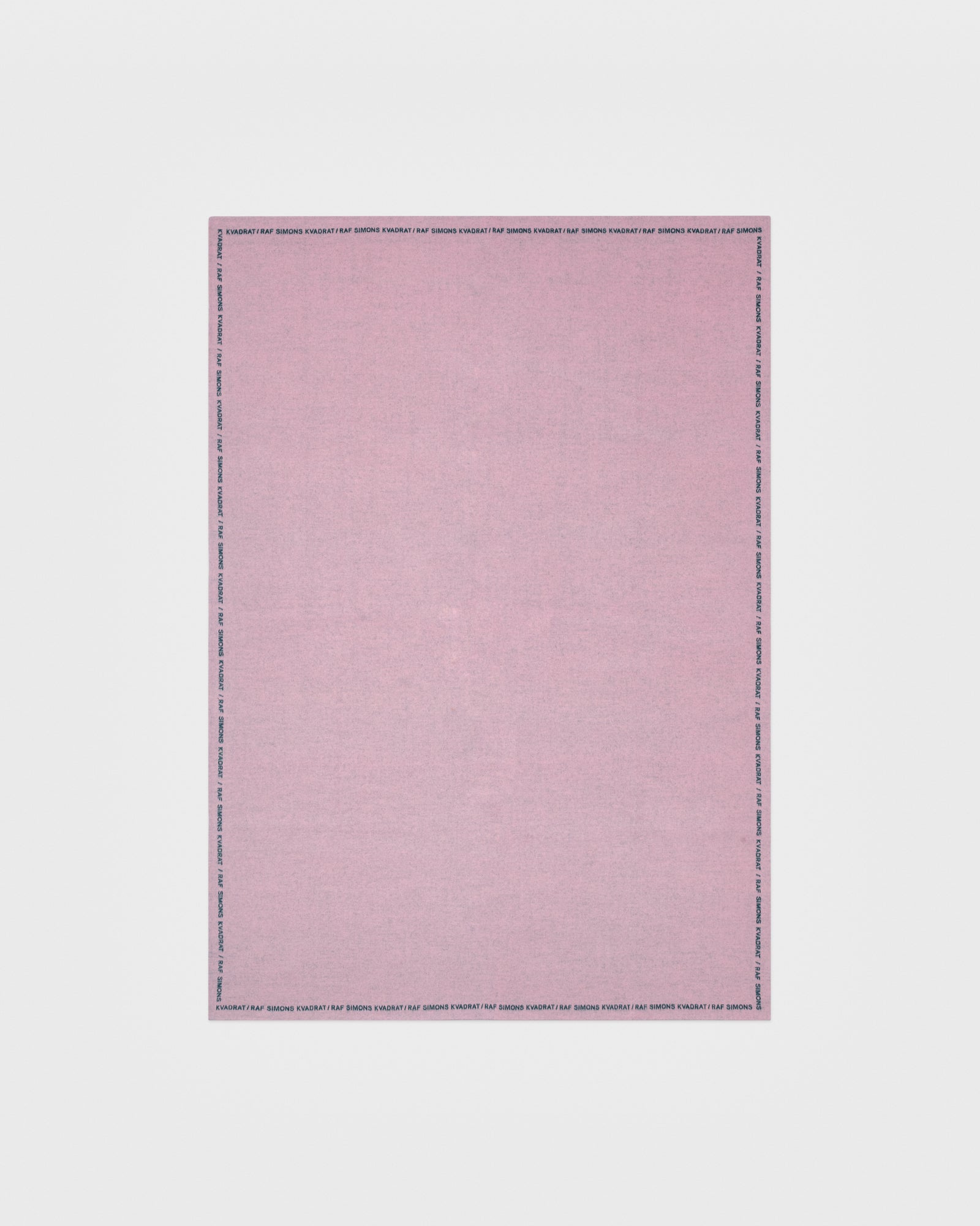 kvadrat raf simons double face wool throw pink