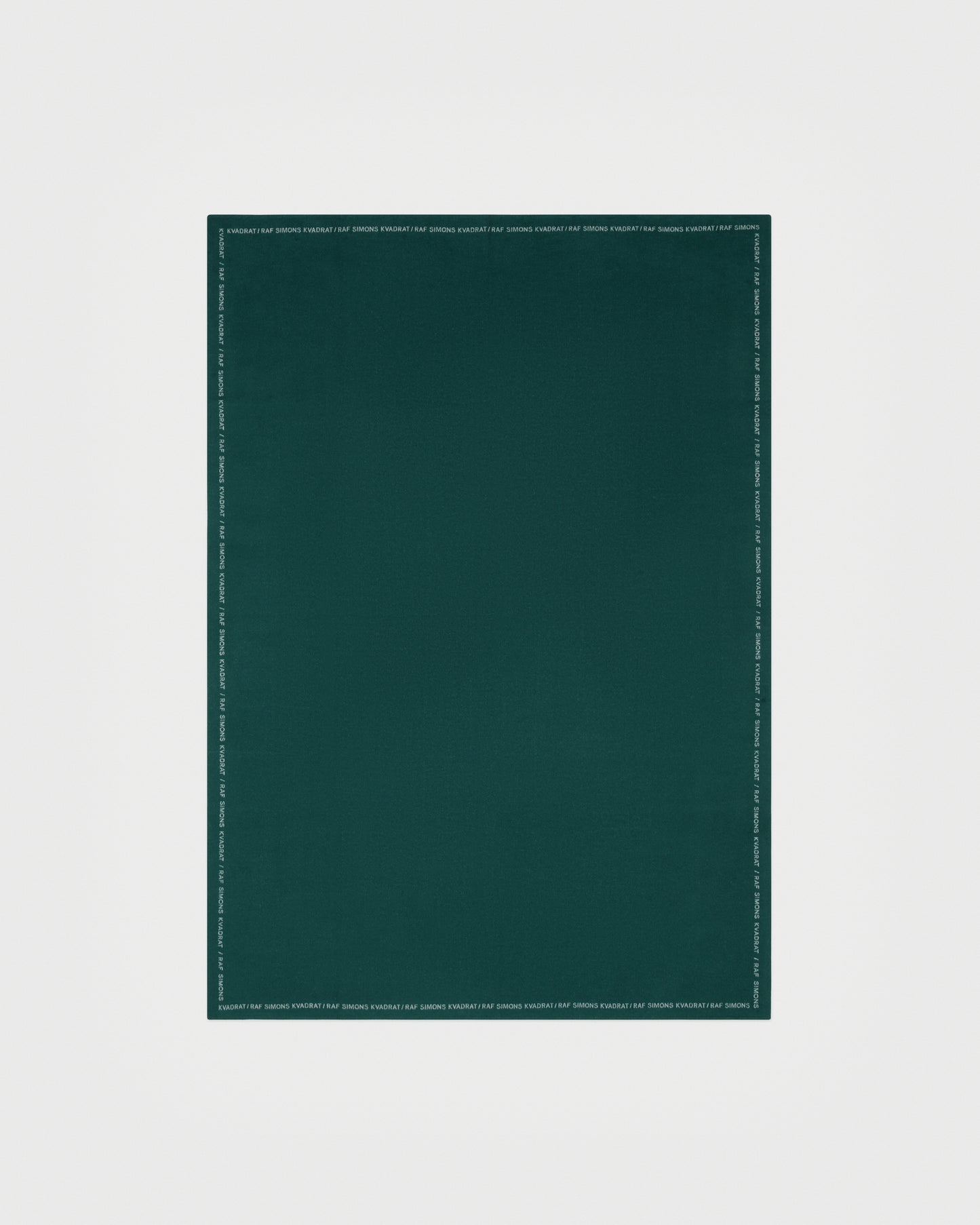 kvadrat raf simons double face wool throw dark green