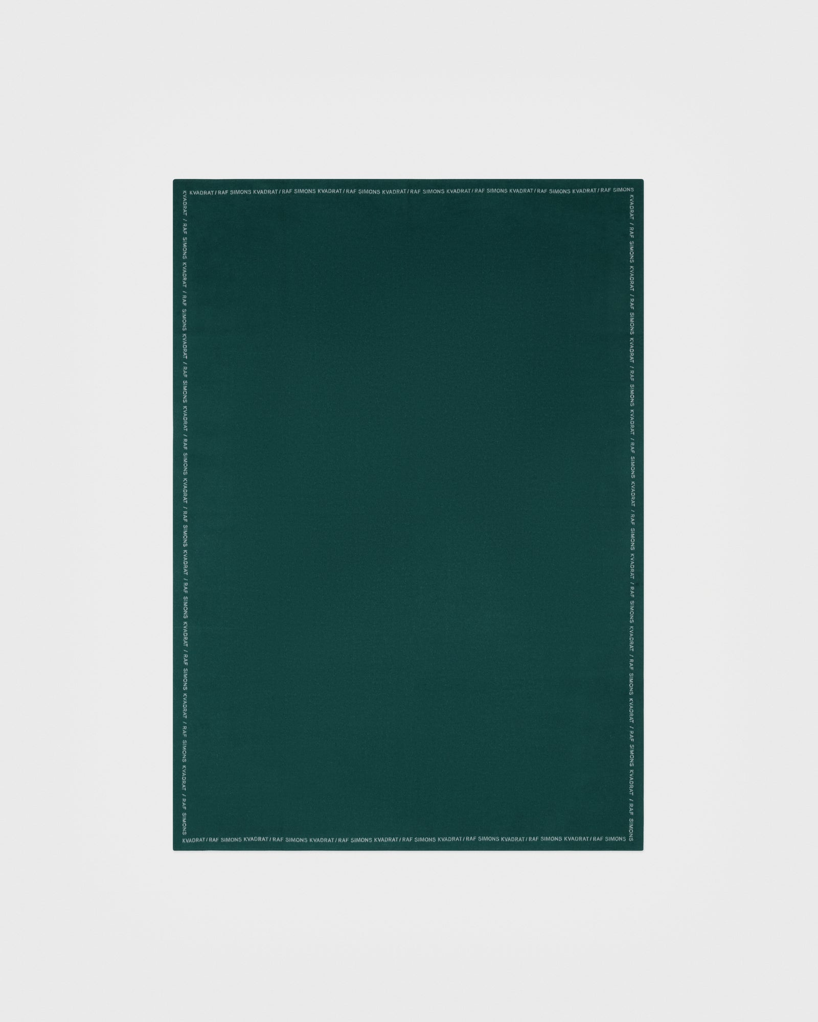kvadrat raf simons double face wool throw dark green