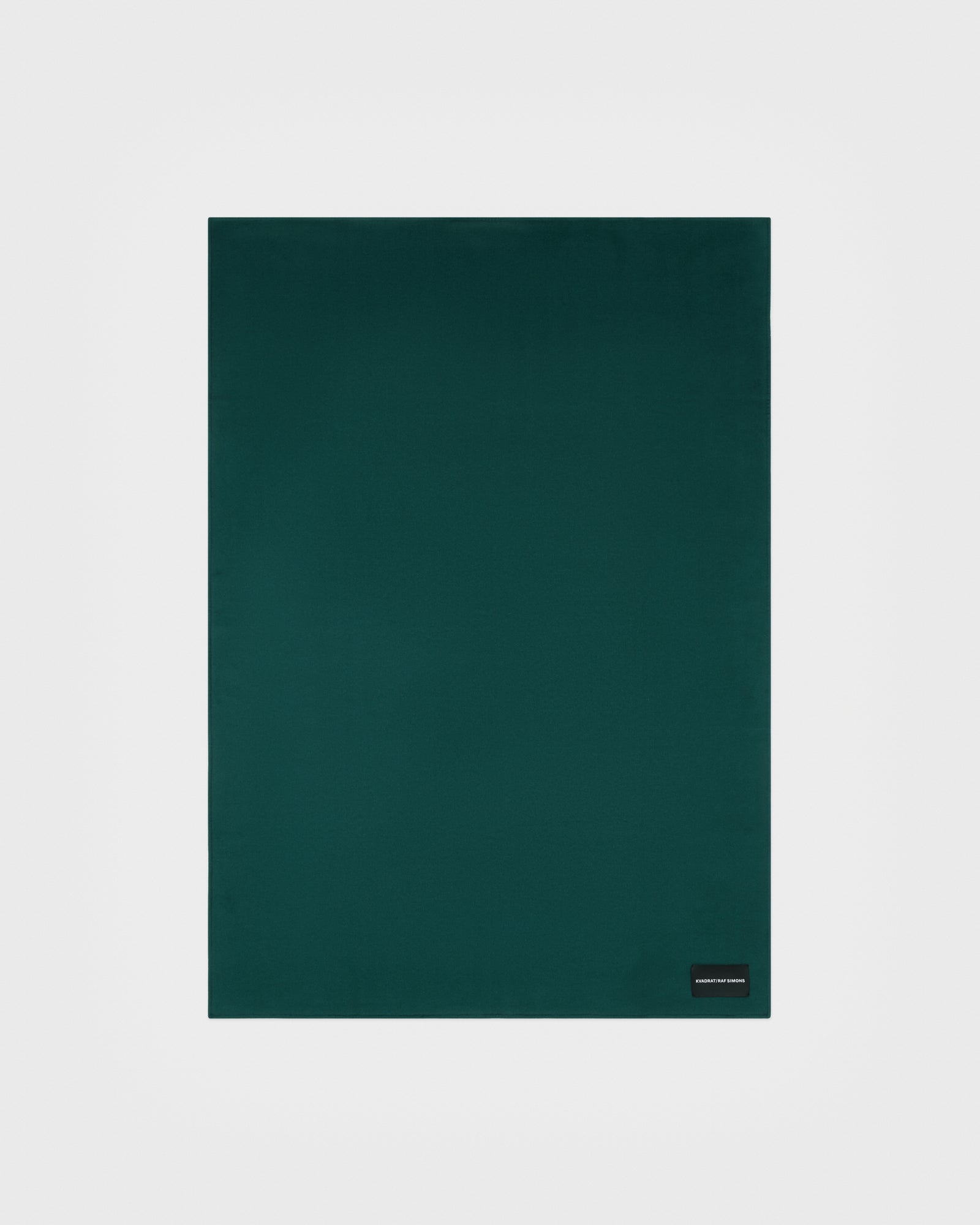 kvadrat raf simons double face wool throw dark green