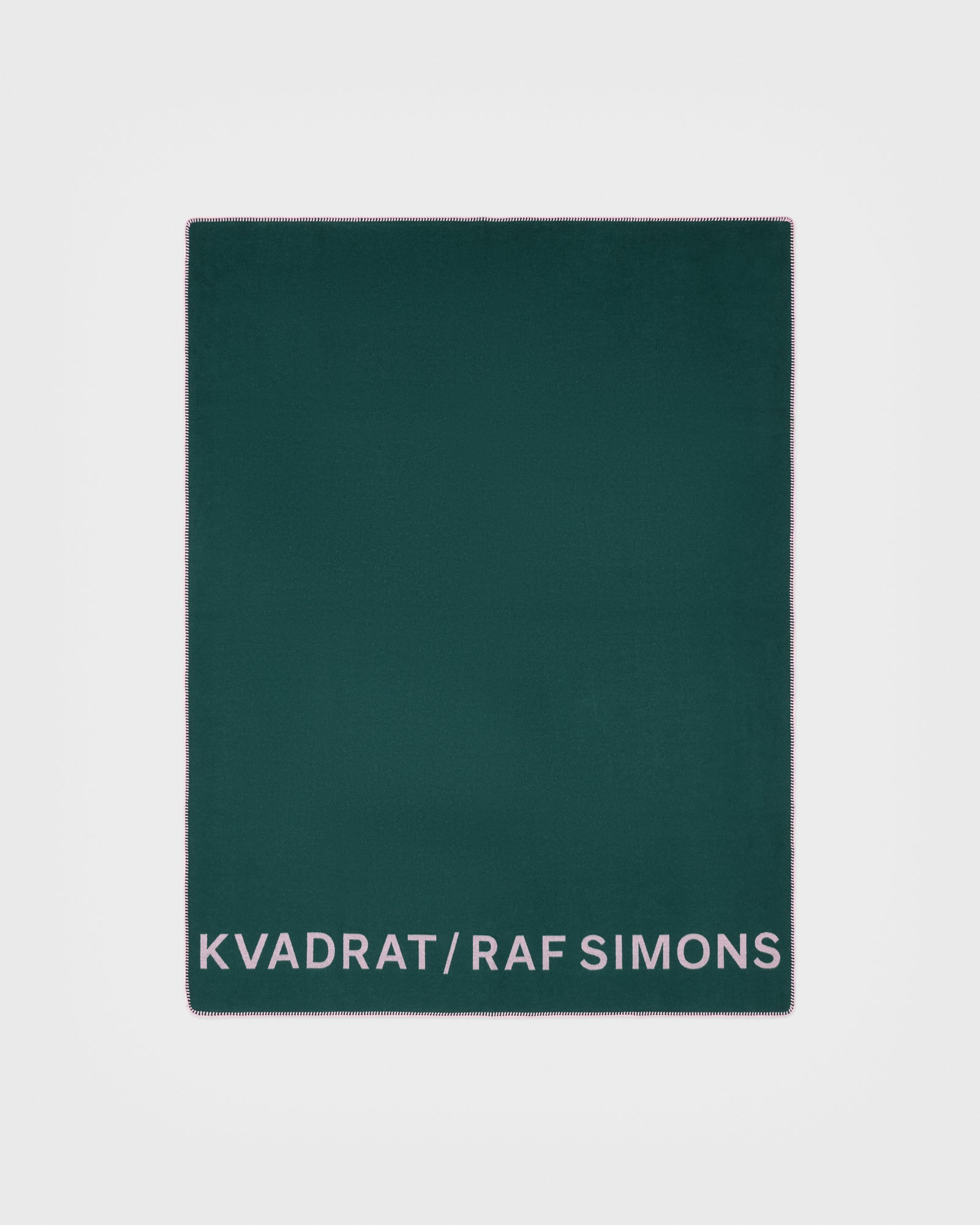 kvadrat raf simons double face wool throw dark green pink