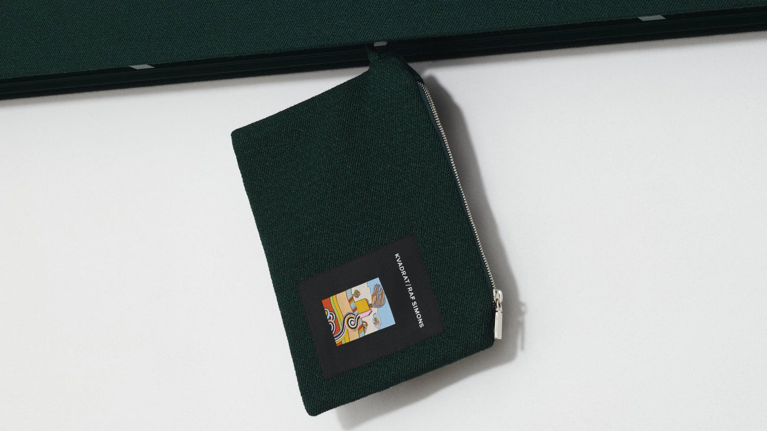 kvadrat raf simons vidar clutch dark green