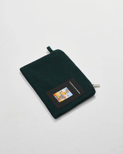 kvadrat raf simons vidar clutch dark green