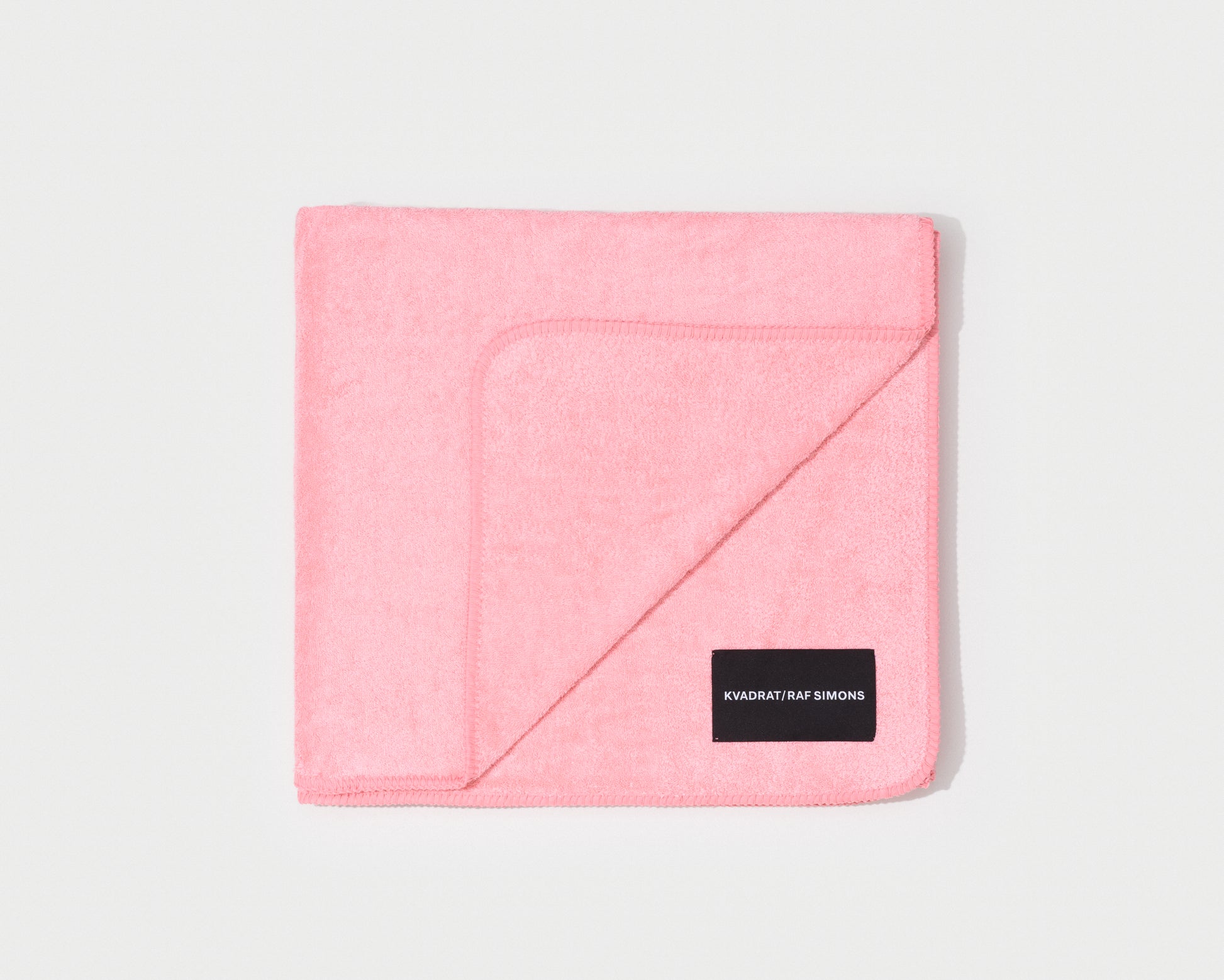 kvadrat raf simons whipstitch towel pink
