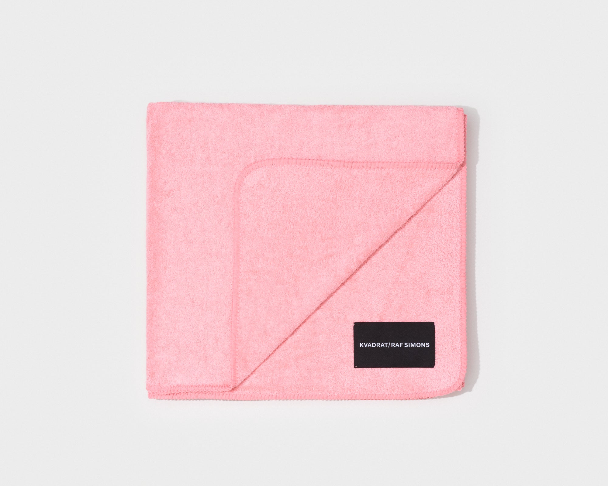 kvadrat raf simons whipstitch towel pink