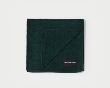 kvadrat raf simons whipstitch towel dark green