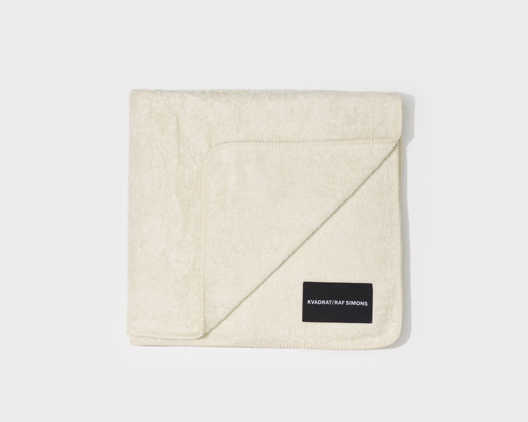 kvadrat raf simons whipstitch towel off white