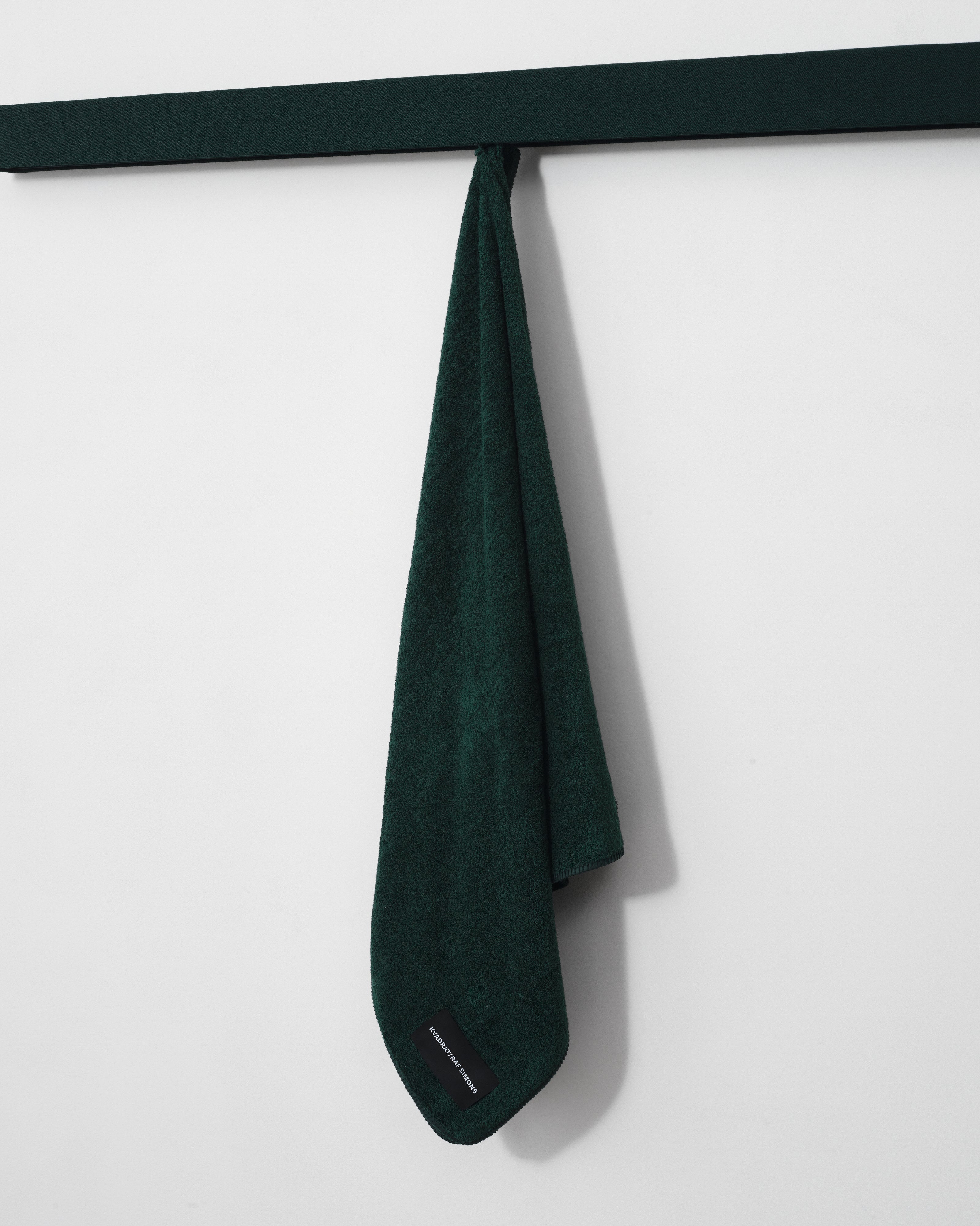 Kvadrat Raf Simons Whipstitch Towel in Dark Green