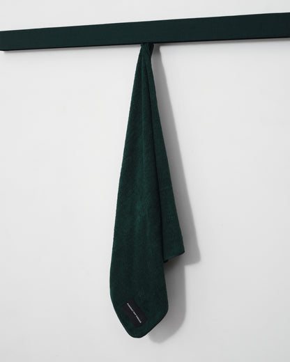 Whipstitch beach towel | Dark Green