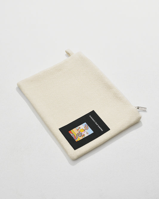 kvadrat raf simons vidar clutch off white 